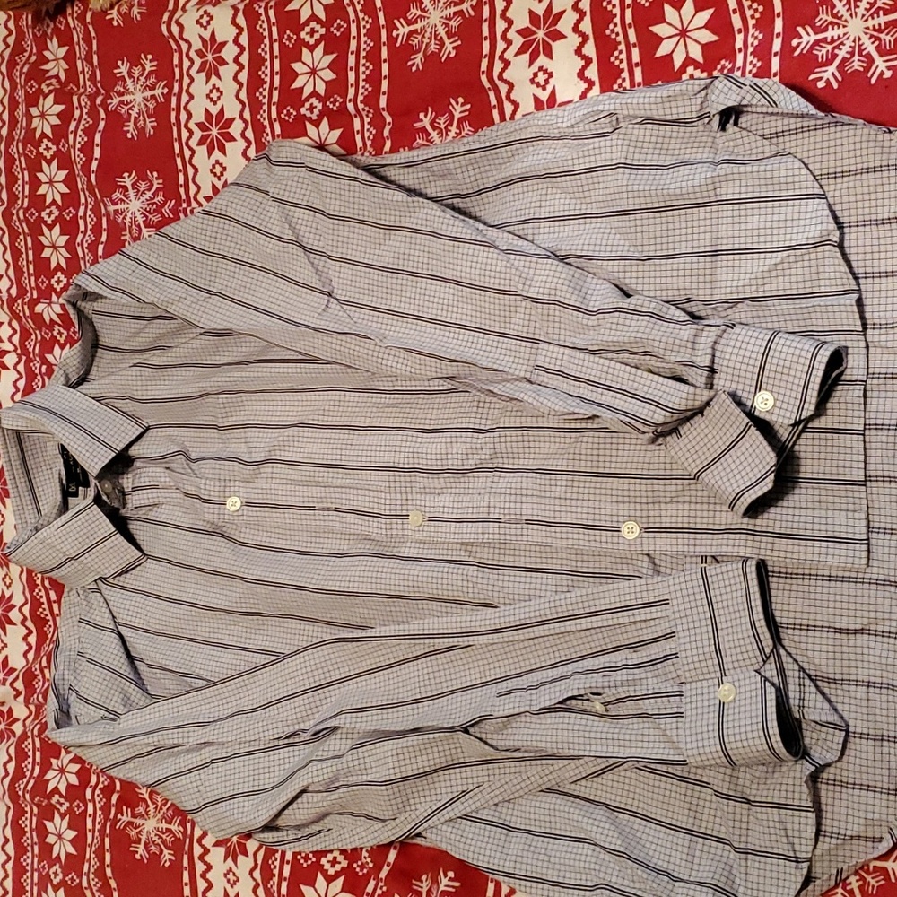 Micheal Kors purple button up shirt